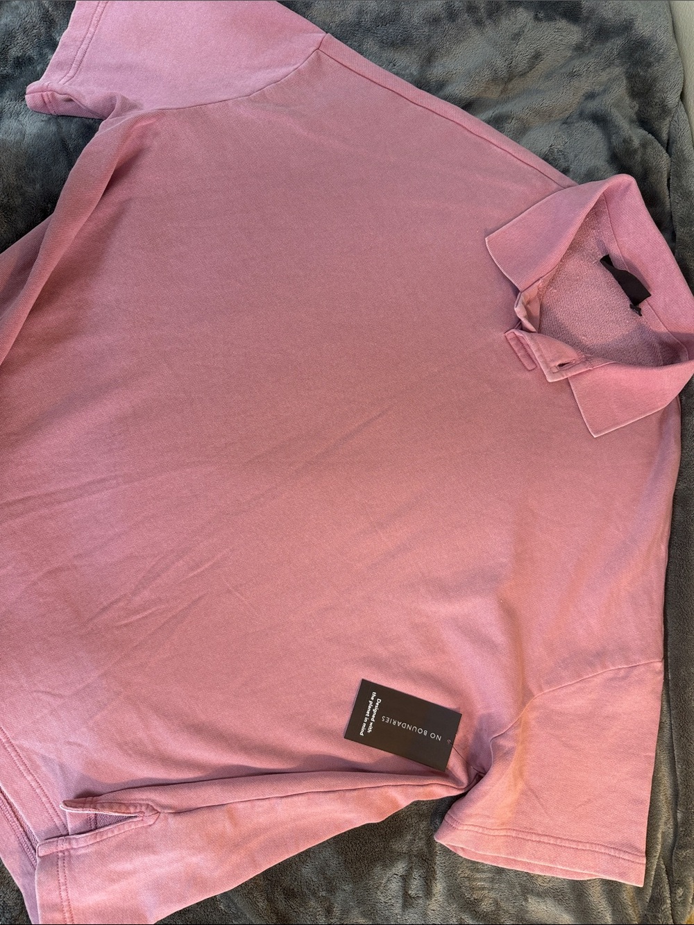 Light Mauve Polo Shirt OVERSIZED FIT  soft feel